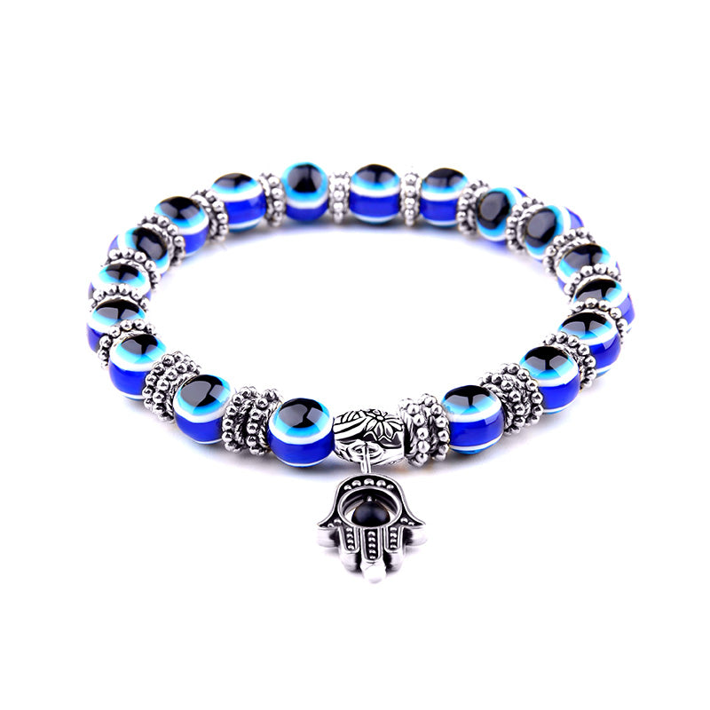 Bracelet Main de Fatma Oeil Bleu