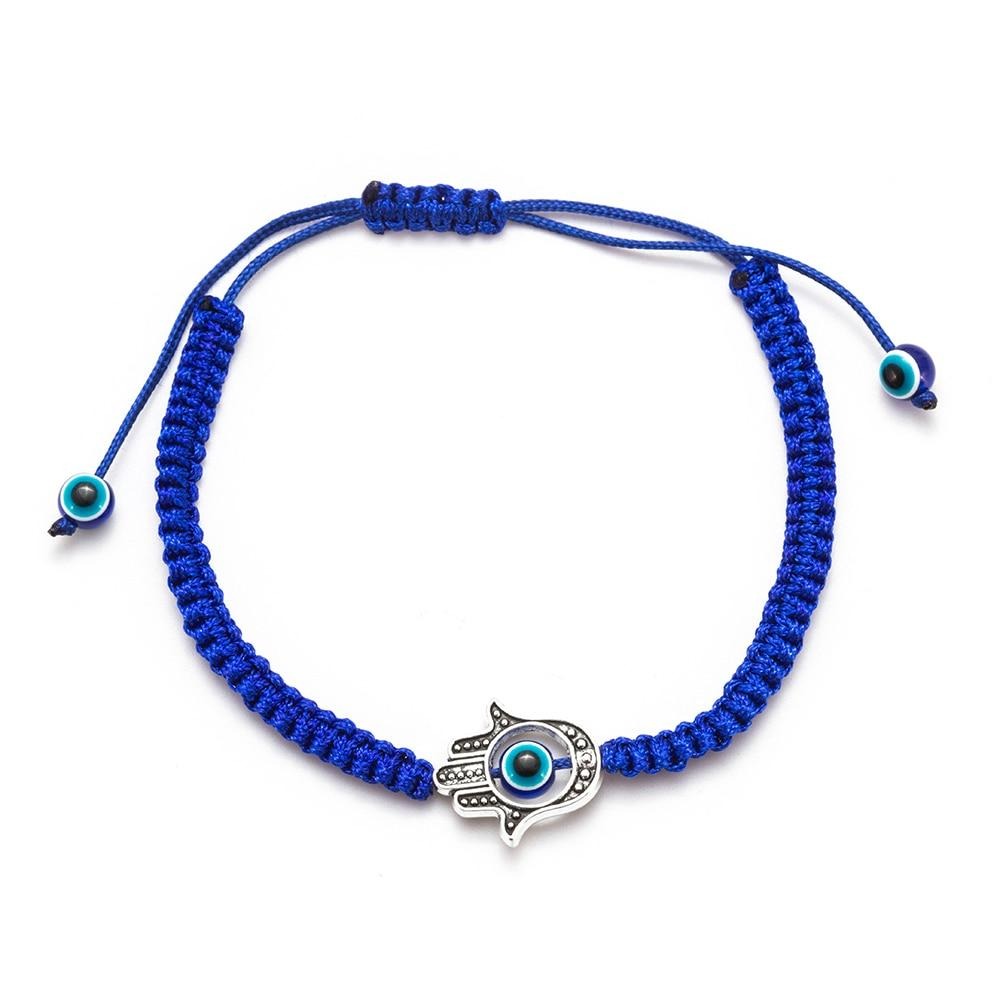 Bracelet Hamsa en Cordon Bleu